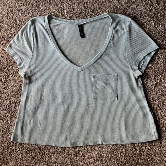 Tilly's Tops - Final price - BOGO: Full Tilt Ribbed Mint Crop Top